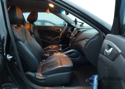 2013 Hyundai Veloster Turbo W/Blue from USA, damaged, VIN KMHTC6AE8DU153799